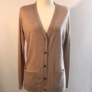 Loft Camel V-neck Cardigan -  S